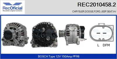 Alternador Vw TRANSPORTER T4 Bus · Vw SHARAN · Ford GALAXY I
