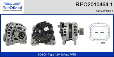 Alternador Renault MEGANE III Hatchback · Renault MEGANE III Coupe · Renault MEGANE III Grandtour