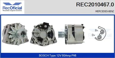 Alternador Mercedes-Benz 124 Coupe · Mercedes-Benz 124 Saloon · Mercedes-Benz 124 T-Model