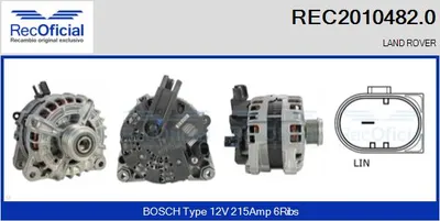 Alternador Land Rover RANGE ROVER EVOQUE · Land Rover DISCOVERY SPORT