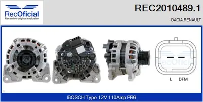Alternador Dacia LOGAN · Dacia SANDERO · Dacia LODGY