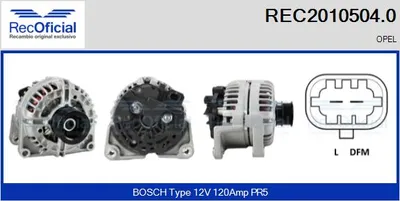 Alternador Opel VECTRA C · Opel VECTRA C GTS · Opel SIGNUM Hatchback