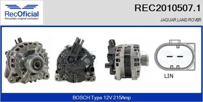 Alternador Land Rover RANGE ROVER EVOQUE · Land Rover DISCOVERY SPORT