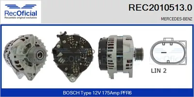 Alternador Mercedes-Benz A-CLASS · Mercedes-Benz CLA Coupe · Mercedes-Benz GLA-CLASS