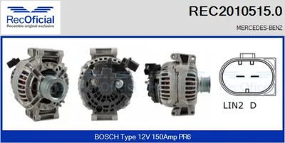 Alternador Mercedes-Benz C-CLASS · Mercedes-Benz C-CLASS Coupe · Mercedes-Benz C-CLASS T-Model