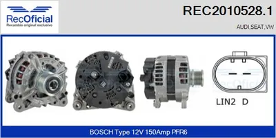 Alternador Audi A3 Sportback · Audi A5 · Audi A4 B8