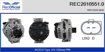 Alternador Mercedes-Benz SL · Mercedes-Benz E-CLASS · Mercedes-Benz CLK