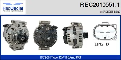 Alternador Mercedes-Benz SL · Mercedes-Benz E-CLASS · Mercedes-Benz CLK