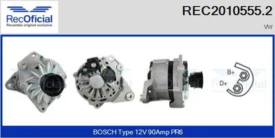 Alternador Vw PASSAT B3/B4 · Vw PASSAT B3/B4 Variant · Vw GOLF II