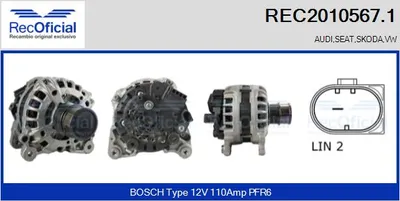 Alternador Seat IBIZA IV · Seat IBIZA IV SC · Vw POLO V
