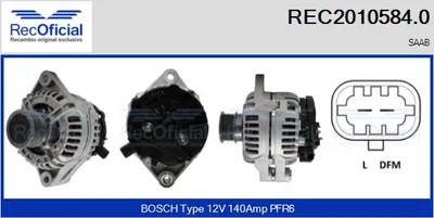 Alternador Saab 9-3 Convertible · Saab 9-3 Estate · Saab 9-3X