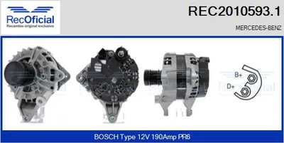 Alternador Mercedes-Benz C-CLASS · Mercedes-Benz C-CLASS T-Model · Mercedes-Benz C-CLASS Coupe