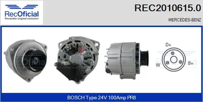Alternador Mercedes-Benz VARIO Bus · Mercedes-Benz VARIO Van · Mercedes-Benz VARIO Platform/Chassis