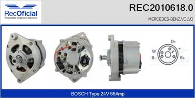 Alternador Mercedes-Benz VARIO Bus · Mercedes-Benz VARIO Van · Mercedes-Benz VARIO Platform/Chassis
