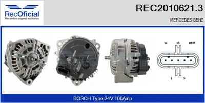 Alternador Mercedes-Benz G-CLASS · Mercedes-Benz VARIO Bus · Mercedes-Benz VARIO Van