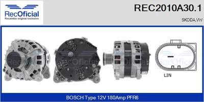 Alternador Skoda YETI · Skoda OCTAVIA III · Skoda OCTAVIA III Combi