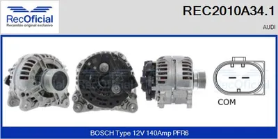 Alternador Audi A3 Sportback · Audi TT · Audi TT Roadster