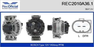 Alternador Seat EXEO · Seat EXEO ST · Vw AMAROK