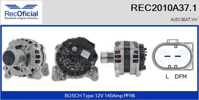 Alternador Vw JETTA IV
