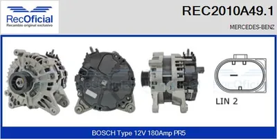 Alternador Mercedes-Benz A-CLASS · Mercedes-Benz A-CLASS Saloon