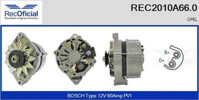 Alternador Opel SENATOR A · Opel SENATOR B · Opel MONZA A
