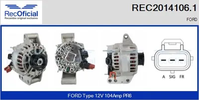 Alternador Ford FIESTA V