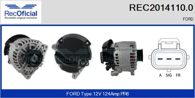 Alternador Ford TOURNEO CONNECT · Ford TRANSIT CONNECT