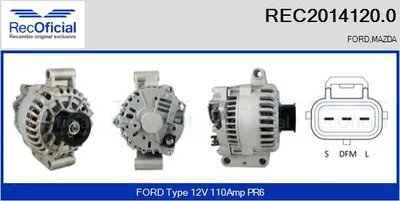 Alternador Mazda TRIBUTE · Ford MAVERICK