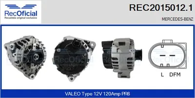 Alternador Mercedes-Benz E-CLASS · Mercedes-Benz E-CLASS T-Model · Mercedes-Benz VIANO