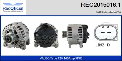 Alternador Skoda ROOMSTER · Skoda FABIA II · Skoda FABIA II Combi