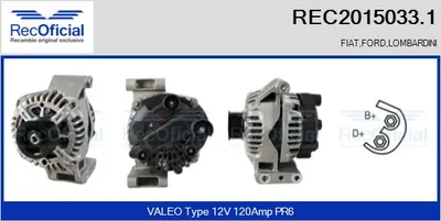 Alternador Ford KA · Fiat PUNTO