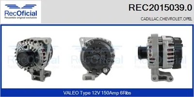 Alternador Chevrolet CAPTIVA · Cadillac SRX
