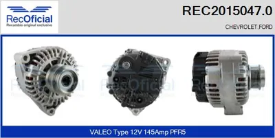 Alternador Ford TRANSIT Bus · Chevrolet CORVETTE