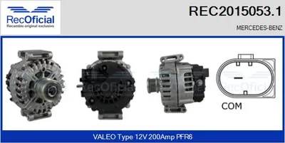 Alternador Mercedes-Benz SPRINTER 3-t Bus · Mercedes-Benz SPRINTER 3-t Van · Mercedes-Benz SPRINTER 3-t Platform/Chassis