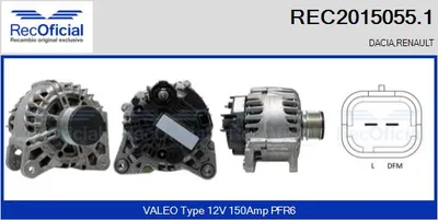 Alternador Dacia DUSTER · Dacia LODGY · Dacia DUSTER SUV Van