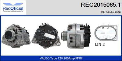 Alternador Mercedes-Benz G-CLASS · Mercedes-Benz C-CLASS · Mercedes-Benz C-CLASS T-Model