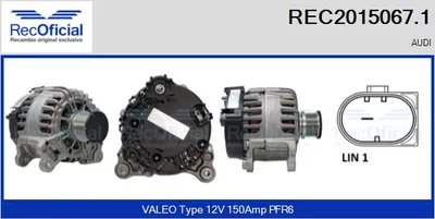 Alternador Audi A4 B9 · Audi A4 B9 Avant · Audi A4 Allroad B9