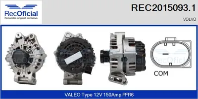 Alternador Volvo S80 II · Volvo V70 III · Volvo S60 II