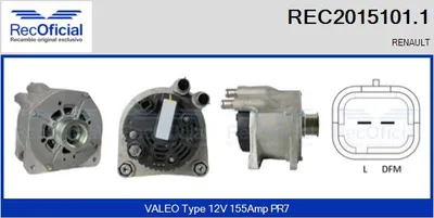 Alternador Renault LAGUNA II · Renault LAGUNA II Grandtour · Renault ESPACE IV
