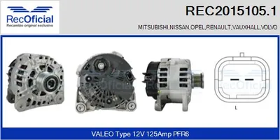 Alternador Renault LAGUNA I · Mitsubishi CARISMA · Renault LAGUNA I Grandtour