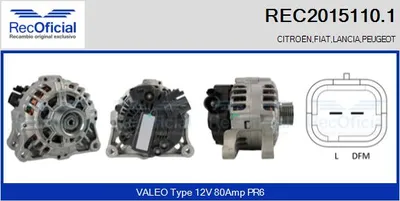Alternador Peugeot 406 · Citroën BERLINGO / BERLINGO FIRST Box Body/MPV · Citroën BERLINGO / BERLINGO FIRST MPV