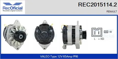 Alternador Renault RAPID Box Body/MPV · Renault CLIO I · Renault CLIO I Hatchback Van