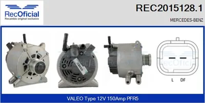 Alternador Mercedes-Benz A-CLASS · Mercedes-Benz VANEO