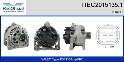 Alternador Renault MEGANE I · Renault MEGANE I Classic · Renault MEGANE I Grandtour