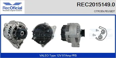 Alternador Peugeot 106 I · Citroën ZX · Peugeot 306 Hatchback