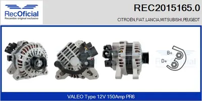 Alternador Peugeot 806 · Citroën XANTIA · Citroën EVASION MPV