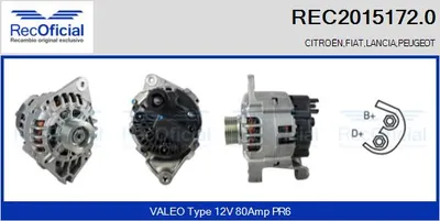Alternador Citroën JUMPER I Bus · Peugeot 806 · Citroën XANTIA