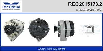 Alternador Rover 100 / METRO Hatchback · Peugeot 205 I Convertible · Peugeot 205 II