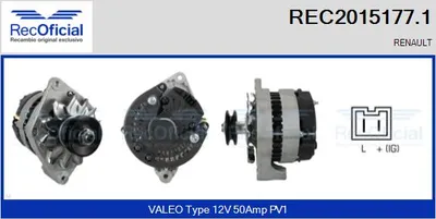 Alternador Renault RAPID Box Body/MPV · Renault CLIO I · Renault 11