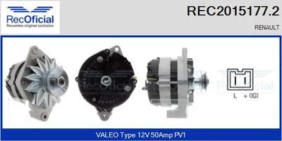 Alternador Renault RAPID Box Body/MPV · Renault CLIO I · Renault 11